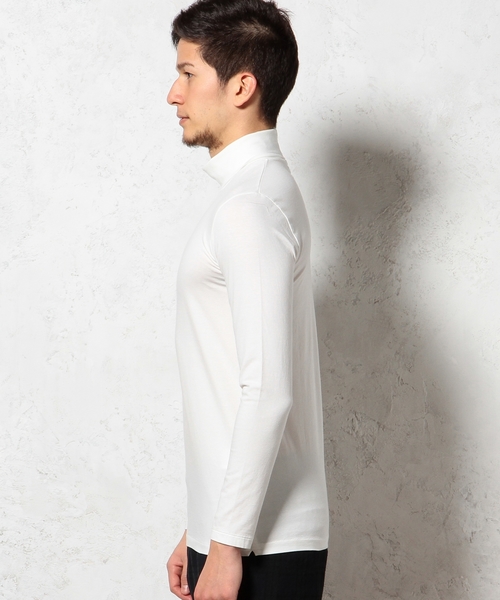 green label relaxing(グリーンレーベルリラクシング)の「MERCE/CO タートルネック L/S カットソー ◆(Tシャツ/カットソー・メンズ・ホワイト/ブラック・MEDIUM/SMALL/LARGE)」の9枚目の写真