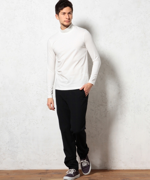 green label relaxing(グリーンレーベルリラクシング)の「MERCE/CO タートルネック L/S カットソー ◆(Tシャツ/カットソー・メンズ・ホワイト/ブラック・MEDIUM/SMALL/LARGE)」の10枚目の写真