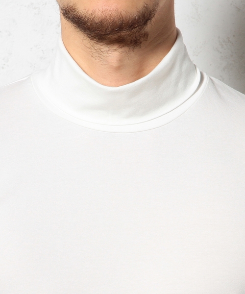 green label relaxing(グリーンレーベルリラクシング)の「MERCE/CO タートルネック L/S カットソー ◆(Tシャツ/カットソー・メンズ・ホワイト/ブラック・MEDIUM/SMALL/LARGE)」の11枚目の写真