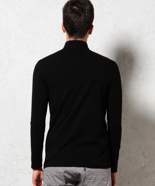 green label relaxing(グリーンレーベルリラクシング)の「MERCE/CO タートルネック L/S カットソー ◆(Tシャツ/カットソー・メンズ・ホワイト/ブラック・MEDIUM/SMALL/LARGE)」の5枚目の写真
