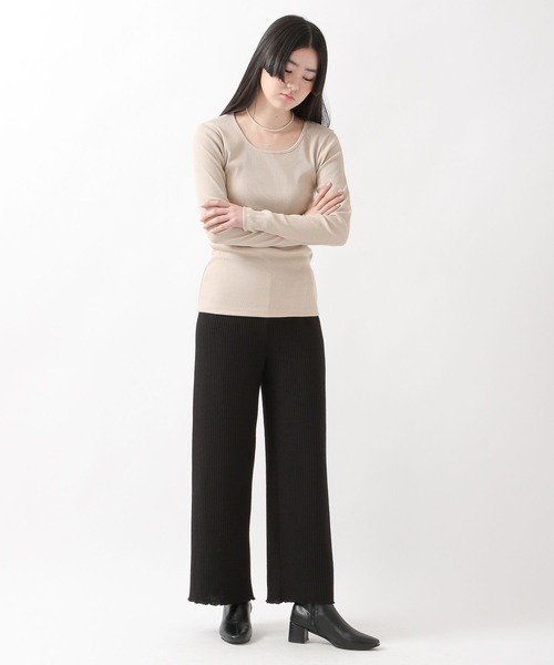 ALAND(エーランド)の「DEARSTALKER/MOST PANTS 2275630(その他パンツ・レディース・パープル/ブラック/ベージュ・FREE)」の4枚目の写真
