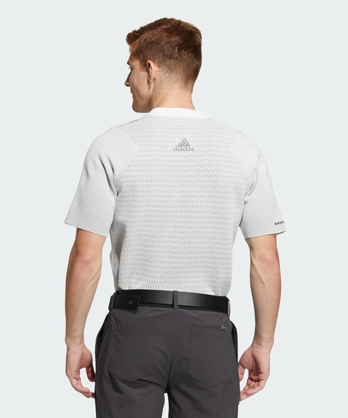プライムニット 半袖モックネックシャツ【adidas Golf/アディダスゴルフ】