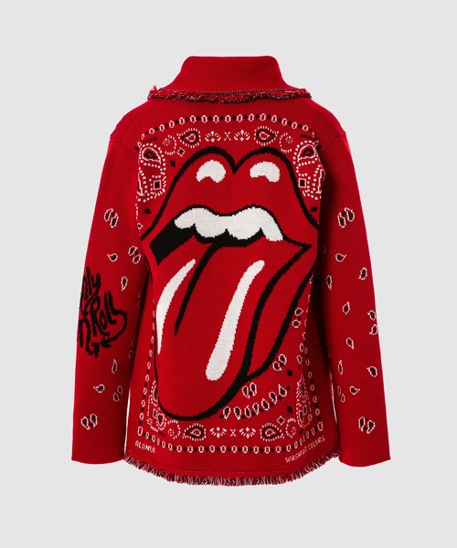 ALANUI(アラヌイ)の「ITS ONLY ROCKNROLL ICON CARDIGAN(カーディガン/ボレロ・メンズ・レッド・L)」の2枚目の写真