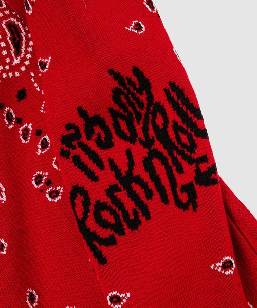 ALANUI(アラヌイ)の「ITS ONLY ROCKNROLL ICON CARDIGAN(カーディガン/ボレロ・メンズ・レッド・L)」の5枚目の写真