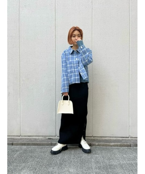 M_(エムアンダーバー)の「【M_】SHIRRING TIGHT スカート(スカート・レディース・ブラック/ブラウン/ライトイエロー・1/2)」の22枚目の写真