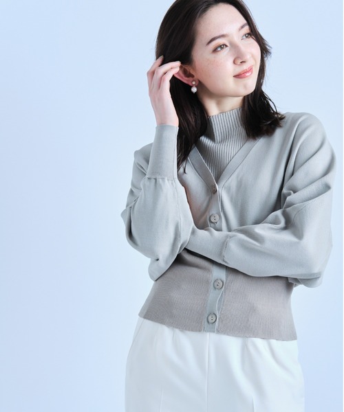 【新品・未使用】Mystrada ゆるショートカーデアンサンブル ボルドー 新品未開封⭐︎Mystrada⭐︎ ゆるショートカーデアンサンブル