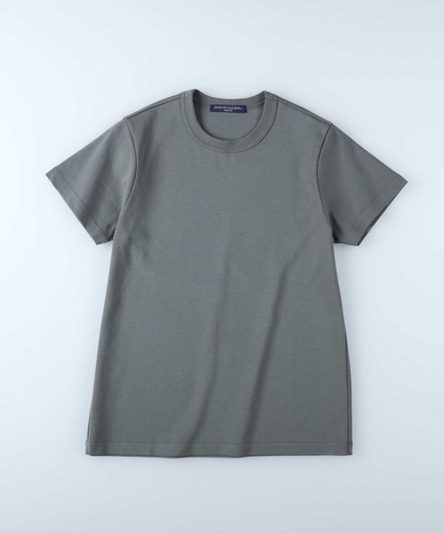 HONEYSUCKLE ROSE（ハニーサックルローズ）の「【HONEYSUCKLE ROSE】スムースレギュラーＴシャツ（Tシャツ/カットソー・レディース・カーキブラウン/ベージュ/ホワイト/ブラック/ブラウン/オレンジ・L/M/S）」の8枚目の写真