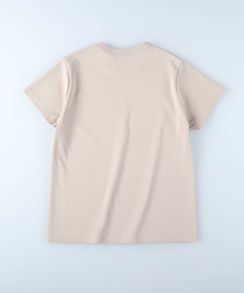 HONEYSUCKLE ROSE（ハニーサックルローズ）の「【HONEYSUCKLE ROSE】スムースレギュラーＴシャツ（Tシャツ/カットソー・レディース・カーキブラウン/ベージュ/ホワイト/ブラック/ブラウン/オレンジ・L/M/S）」の20枚目の写真