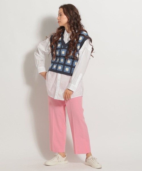 niko and（ニコアンド）の「刺繍クロシェ風ベスト（ベスト）」 - WEAR