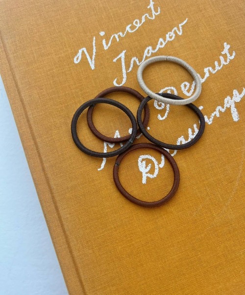 Me%（ミィパーセント）の「★5本セット★ミニSETゴム（ヘアゴム・レディース・ダークブラウン/ホワイト/ブラック系その他/その他・FREE）」の4枚目の写真