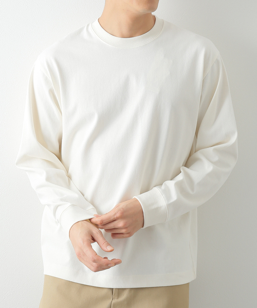 B.C STOCK(ベーセーストック)の「US TOUGH GEAR ロングスリーブTシャツ(Tシャツ/カットソー・メンズ・ホワイト/ブラック/サックスブルー/モスグリーン・MEDIUM/LARGE)」の1枚目の写真