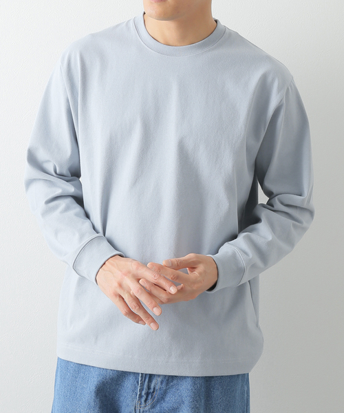 B.C STOCK(ベーセーストック)の「US TOUGH GEAR ロングスリーブTシャツ(Tシャツ/カットソー・メンズ・ホワイト/ブラック/サックスブルー/モスグリーン・MEDIUM/LARGE)」の4枚目の写真