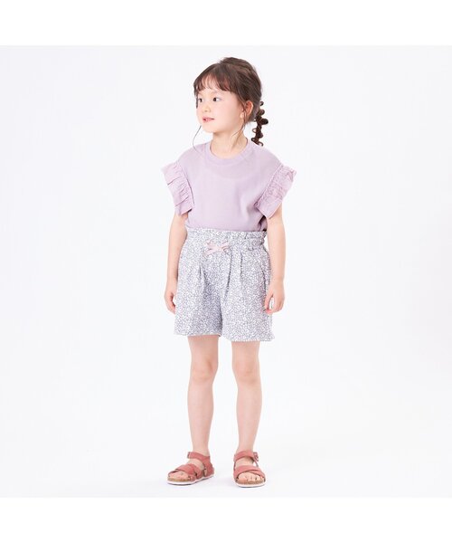 Seraph(セラフ)の「ワッフルフリルTシャツ(Tシャツ/カットソー・キッズ・アイボリー/その他2/ピンク/ブルー/グリーン・130/100/140/120/80/110/90/95)」の14枚目の写真