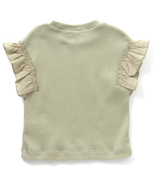 Seraph(セラフ)の「ワッフルフリルTシャツ(Tシャツ/カットソー・キッズ・アイボリー/その他2/ピンク/ブルー/グリーン・130/100/140/120/80/110/90/95)」の12枚目の写真