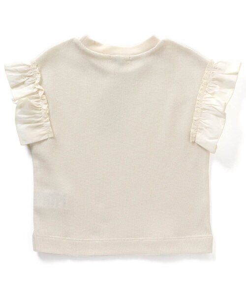 Seraph(セラフ)の「ワッフルフリルTシャツ(Tシャツ/カットソー・キッズ・アイボリー/その他2/ピンク/ブルー/グリーン・130/100/140/120/80/110/90/95)」の11枚目の写真