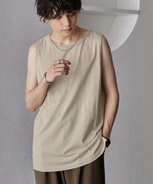 ルーズレイヤードサイドスリットタンクトップ