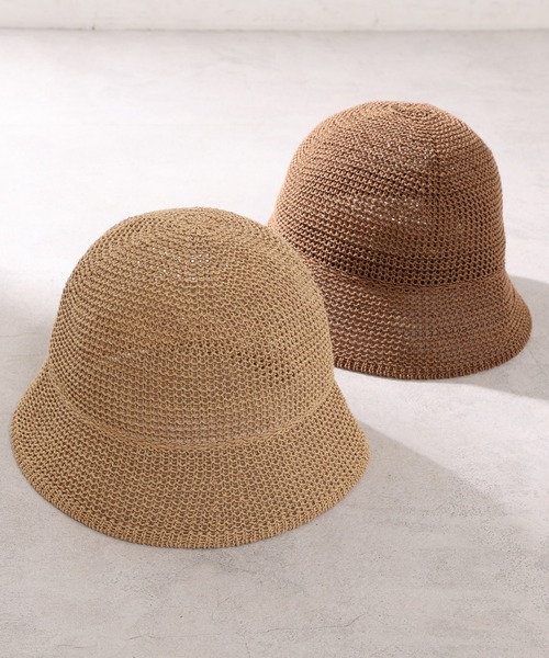 one after another NICE CLAUP（ワンアフターアナザーナイスクラップ）の「雑材クローシュハット（ハット・レディース・ブラウン/ナチュラル・FREE）」の12枚目の写真