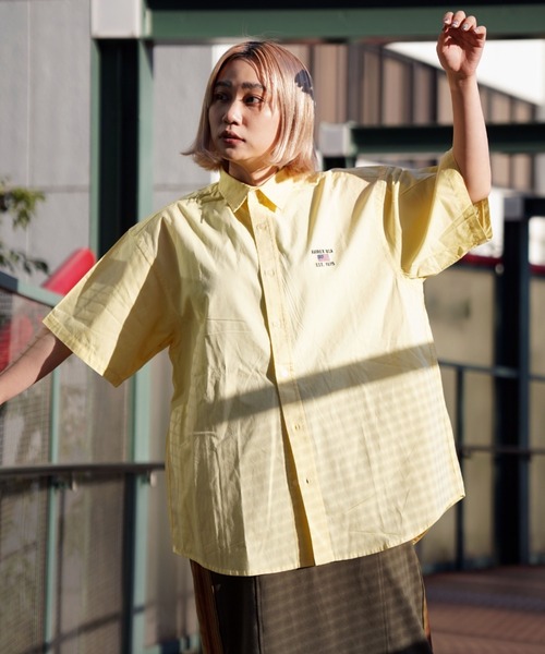 AD1999 90s archive 半袖シャツ 白 ブラウス WEB&DEPOT限定】ワイド オックスフォード 半袖シャツ/ S/S WIDE