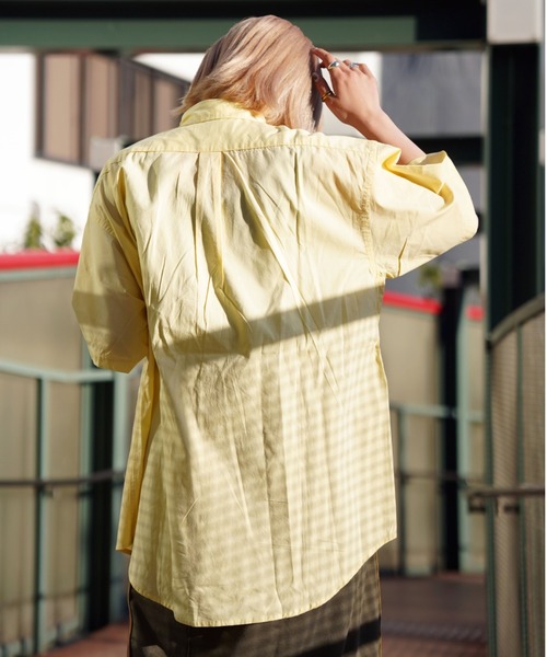 WEB&DEPOT限定】ワイド オックスフォード 半袖シャツ/ S/S WIDE