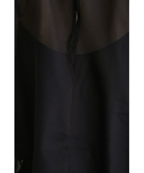 STYLEMIXER（スタイルミキサー）の「フォルムスリーブシアートップス（シャツ/ブラウス・レディース・ブラック/アイボリー/オレンジ/サックスブルー・FREE）」の21枚目の写真