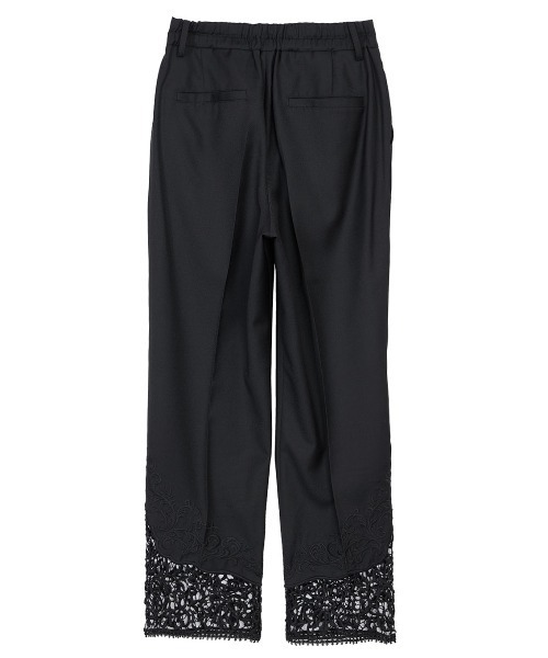 Ameri（アメリ）の「HEM LACE TAPERED PANTS（スラックス・レディース・ブラック/ブラウン・SMALL/MEDIUM）」の21枚目の写真