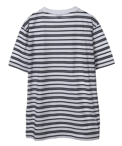 CROWDED CLOSET(クラウデッドクローゼット)の「シルケット天竺ボーダーTシャツ(Tシャツ/カットソー・メンズ・ネイビー/ホワイト系その他・02/03/04)」の10枚目の写真