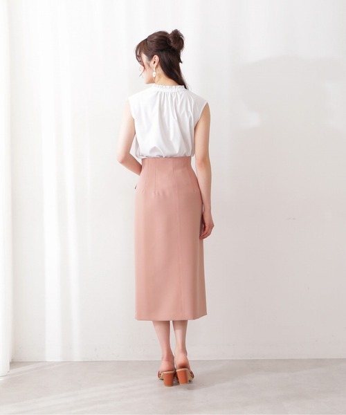 PROPORTION BODY DRESSING(プロポーションボディドレッシング)の「ストライプキーネックブラウス / 1212110407(シャツ/ブラウス・レディース・ベージュ系その他/ブルー系その他・SMALL/MEDIUM)」の3枚目の写真