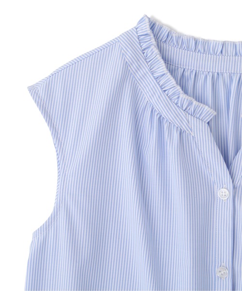 PROPORTION BODY DRESSING(プロポーションボディドレッシング)の「ストライプキーネックブラウス / 1212110407(シャツ/ブラウス・レディース・ベージュ系その他/ブルー系その他・SMALL/MEDIUM)」の16枚目の写真