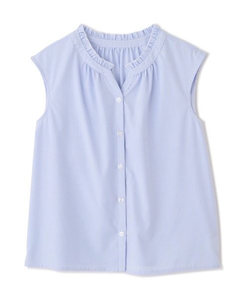 PROPORTION BODY DRESSING(プロポーションボディドレッシング)の「ストライプキーネックブラウス / 1212110407(シャツ/ブラウス・レディース・ベージュ系その他/ブルー系その他・SMALL/MEDIUM)」の13枚目の写真