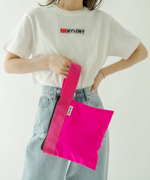 mystic(ミスティック)の「NYLONY ワンハンドバッグ(ハンドバッグ・レディース・ピンク/グリーン/オレンジ/ブルー・ONE SIZE)」の18枚目の写真