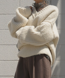 chuclla（チュクラ）の「Vネック ルーズニットプルオーバー chw22a018（ニット/セーター・メンズ）」