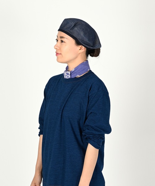 45R(フォーティファイブアール)の「インドカディのポコペイズリーバンダナ(バンダナ/スカーフ・レディース・ネイビー/ブラウン/カーキ/オレンジ/グリーン・FREE)」の9枚目の写真