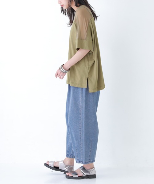 osharewalker（オシャレウォーカー）の「【廃盤】『デニムサーカスパンツ』（デニムパンツ・レディース・インディゴブルー/ブルー・1/2）」の17枚目の写真