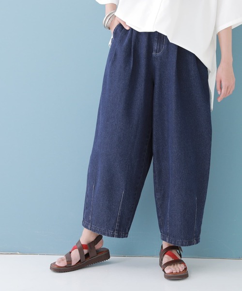 osharewalker（オシャレウォーカー）の「【廃盤】『デニムサーカスパンツ』（デニムパンツ・レディース・インディゴブルー/ブルー・1/2）」の9枚目の写真