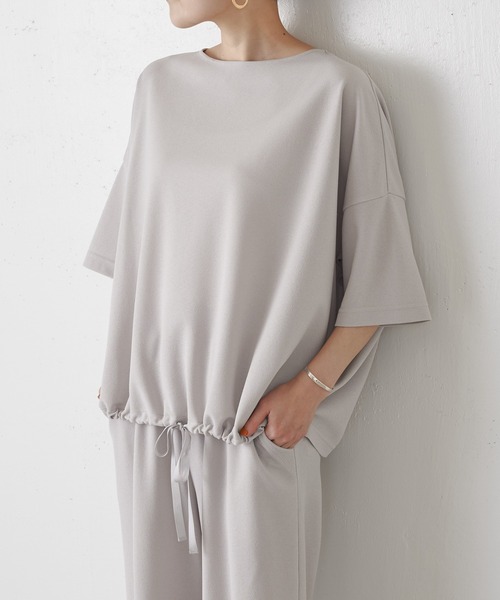 極美品 BEARDSLEY プルオーバー ブラウス バルーン ゆったり グレー