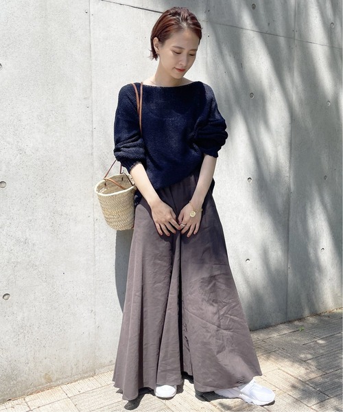 Spick & Span（スピックアンドスパン）の「≪一部店舗+WEB限定≫フレアマキシスカート（スカート・レディース・チャコールグレー/ピンク/ホワイト・38/36）」の21枚目の写真