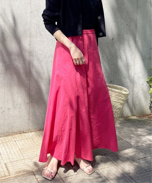 Spick & Span（スピックアンドスパン）の「≪一部店舗+WEB限定≫フレアマキシスカート（スカート・レディース・チャコールグレー/ピンク/ホワイト・38/36）」の18枚目の写真