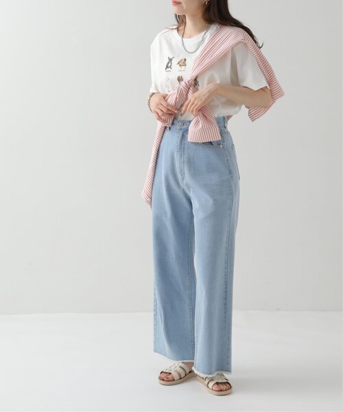 RAY CASSIN（レイカズン）の「dogPBプリントTシャツ（Tシャツ/カットソー・レディース・オフホワイト/スミクロ・FREE）」の15枚目の写真