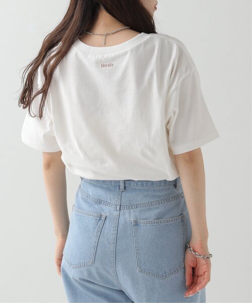 RAY CASSIN（レイカズン）の「dogPBプリントTシャツ（Tシャツ/カットソー・レディース・オフホワイト/スミクロ・FREE）」の18枚目の写真