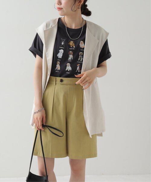 RAY CASSIN（レイカズン）の「dogPBプリントTシャツ（Tシャツ/カットソー・レディース・オフホワイト/スミクロ・FREE）」の22枚目の写真