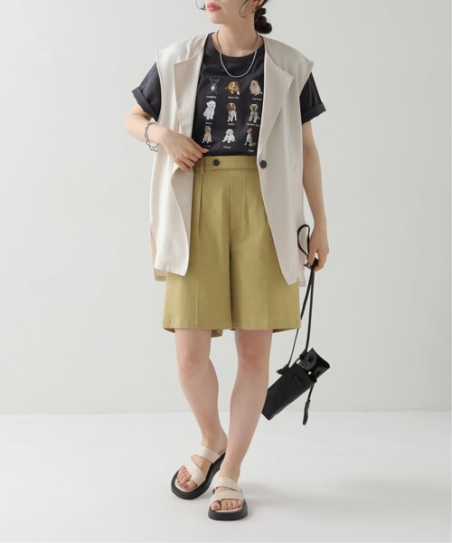 RAY CASSIN（レイカズン）の「dogPBプリントTシャツ（Tシャツ/カットソー・レディース・オフホワイト/スミクロ・FREE）」の11枚目の写真