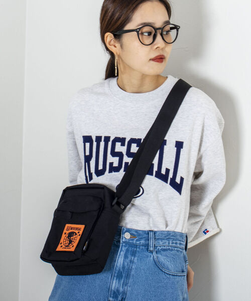 UNIVERSAL OVERALL（ユニバーサルオーバーオール）の「【UNIVERSAL OVERALL/ユニバーサルオーバーオール】Suare shoulder（ショルダーバッグ・メンズ・ブラック/グレー/ベージュ・FREE）」の9枚目の写真