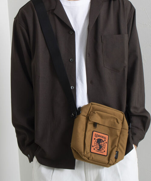 UNIVERSAL OVERALL（ユニバーサルオーバーオール）の「【UNIVERSAL OVERALL/ユニバーサルオーバーオール】Suare shoulder（ショルダーバッグ・メンズ・ブラック/グレー/ベージュ・FREE）」の15枚目の写真