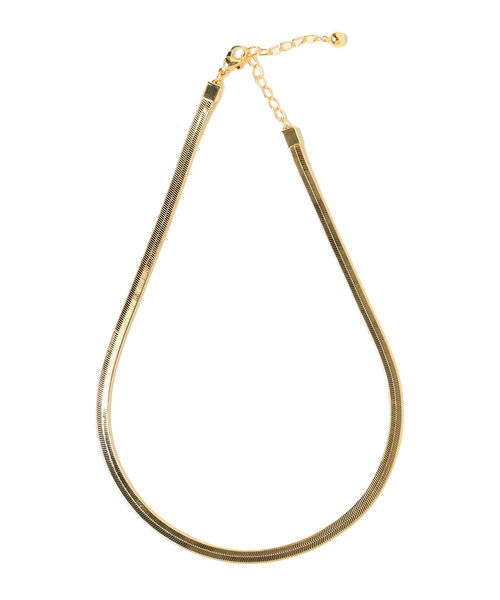 Ray BEAMS（レイビームス）の「Ray BEAMS / フラット スネーク チェーン ネックレス（ネックレス・レディース・シルバー/ゴールド・ONE SIZE）」の2枚目の写真