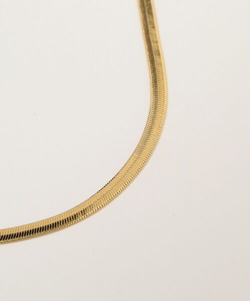 Ray BEAMS（レイビームス）の「Ray BEAMS / フラット スネーク チェーン ネックレス（ネックレス・レディース・シルバー/ゴールド・ONE SIZE）」の6枚目の写真