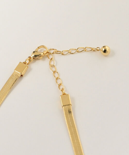 Ray BEAMS（レイビームス）の「Ray BEAMS / フラット スネーク チェーン ネックレス（ネックレス・レディース・シルバー/ゴールド・ONE SIZE）」の7枚目の写真