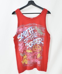 【ヴィンテージ古着】80s SOUTH OF THE BORDER グラフィック タンクトップ USA製