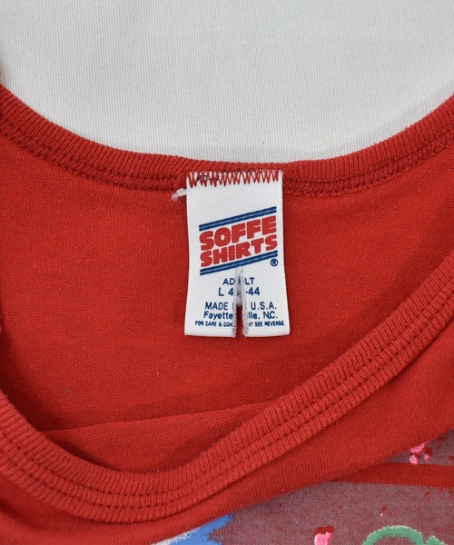 VINTAGE（ヴィンテージ）の「【ヴィンテージ古着】80s SOUTH OF THE BORDER グラフィック タンクトップ USA製（タンクトップ・メンズ・レッド・LARGE）」の4枚目の写真