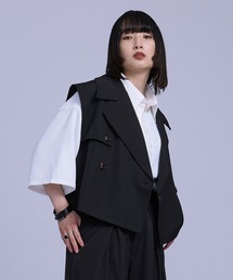 Ellno Loset | ヨークショートジレ/セットアップ対応(ベスト)