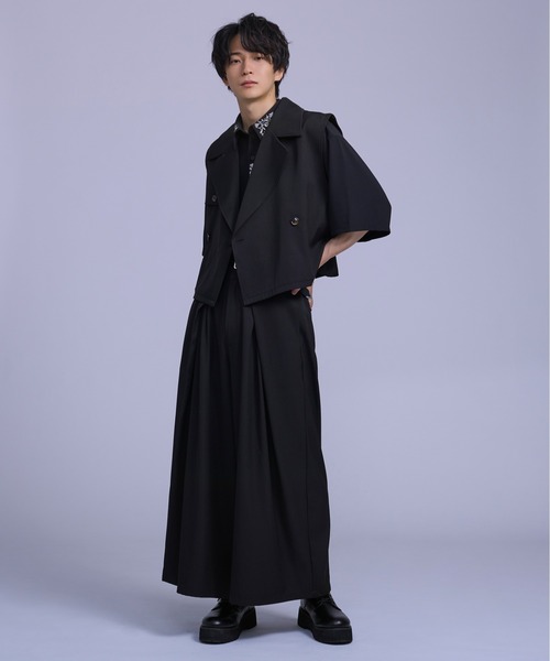 オアーノ　ゆったりショートジレ　ベスト 定価19800円 Ellno Loset（エルノロゼット）の「ヨークショートジレ/セットアップ